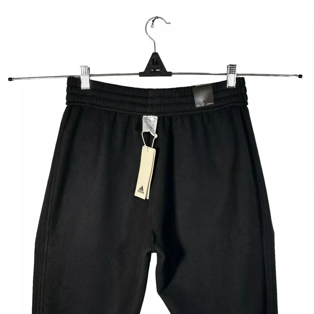 Adidas Men’s Fleece Sweat Pants Size L Tall (33X34)Black Tapered Leg Regular Fit